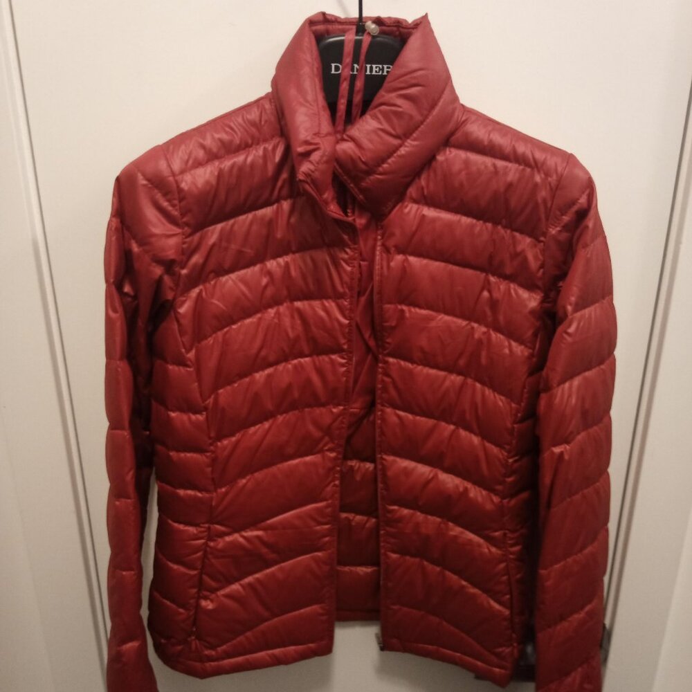 "BLINK" by Danier Leather red puffer jacket, 2XS